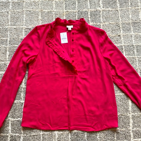 J.Crew factory Raspberry Blouse - Picture 1 of 3